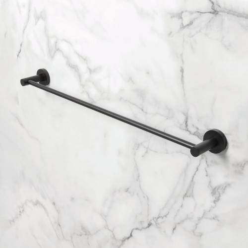 Bristan Round Towel Rail Brass Black RD RAIL BLK